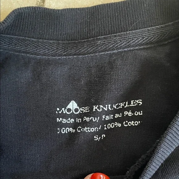 Moose Knuckles Kids Black T-Shirt Small fits  8-10 - Picture 5 of 12